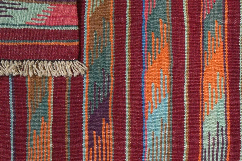 Kelim Gashgai · Handgewebt – Bunt, 197x68 cm