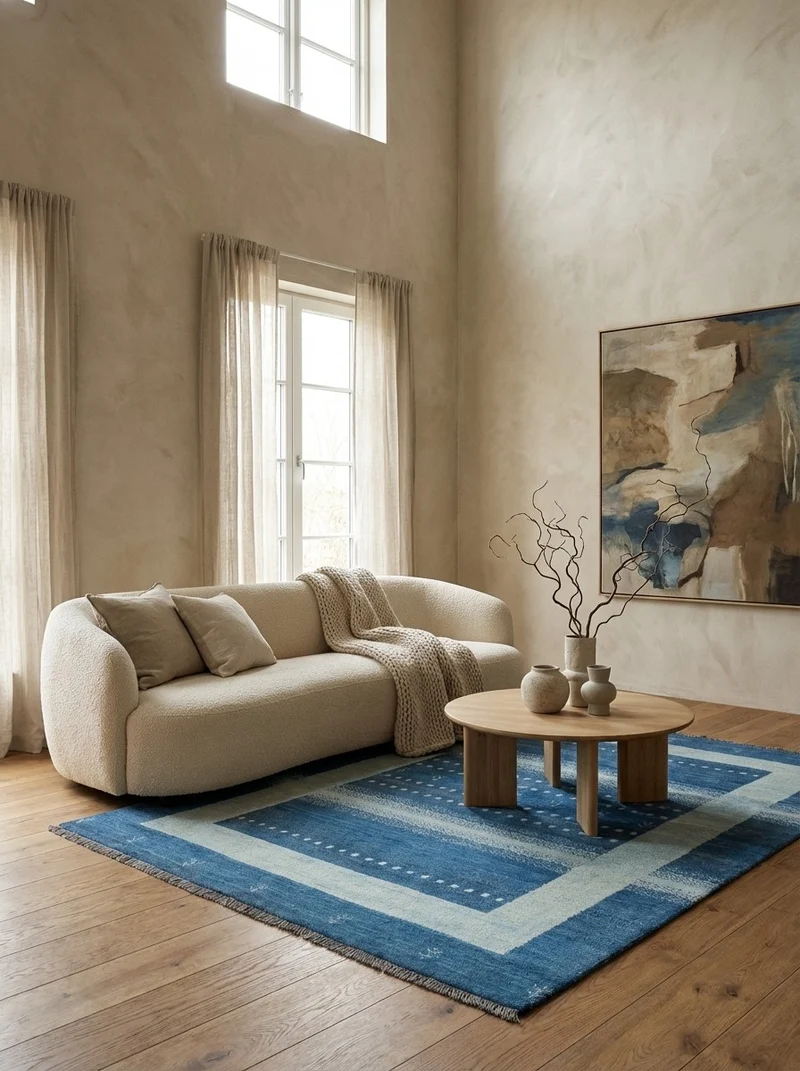 Gabbeh Sonnat · Handgeknüpft – Blau, 200x153 cm