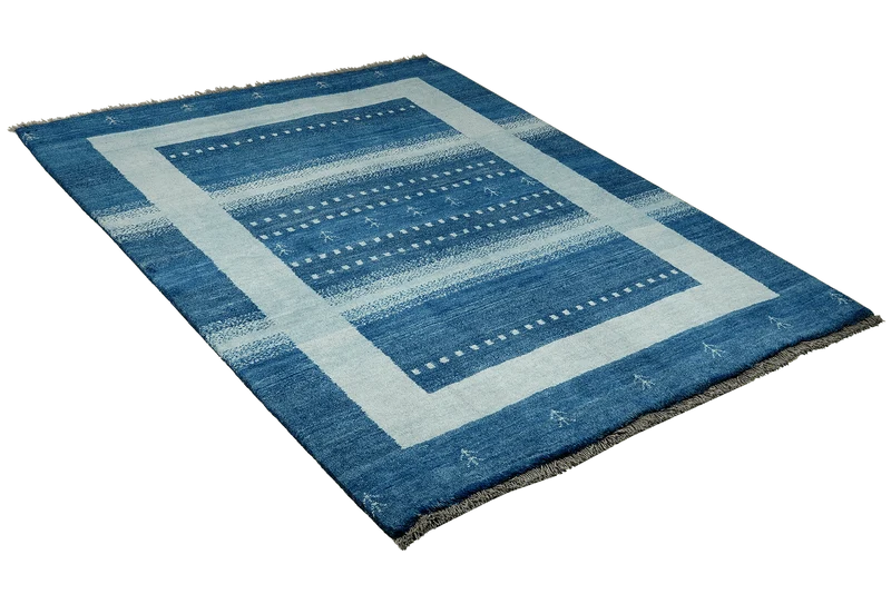 Gabbeh Sonnat · Handgeknüpft – Blau, 200x153 cm