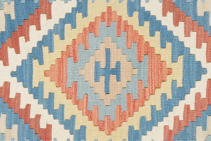 Kelim Gashgai · Handgewebt – Blau, 198x82 cm