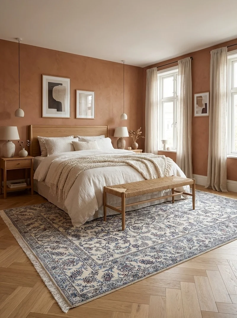 Nain 12La · Handgeknüpft – Beige, 350x245 cm