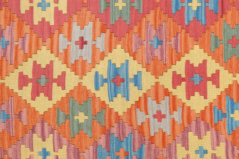 Kelim Gashgai · Handgewebt – Rot, 176x132 cm