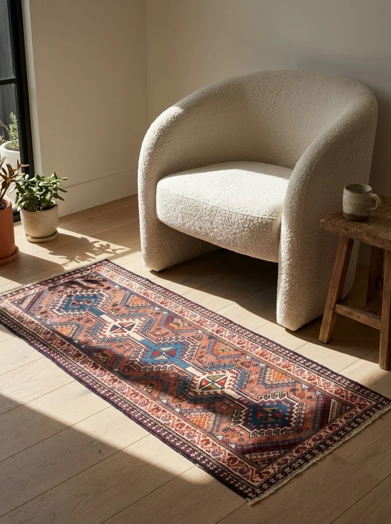 Yalameh · Handgeknüpft – Braun, 141x53 cm