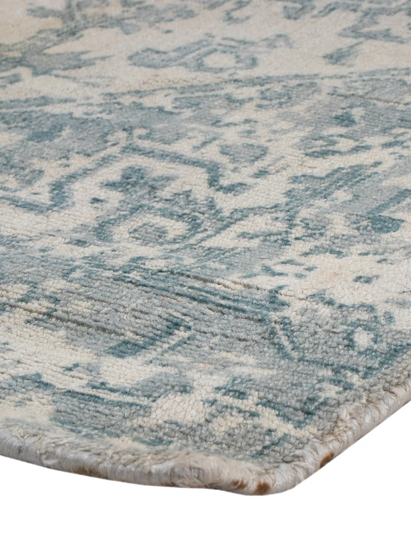 Viskose Teppich 80x240cm - türkis
