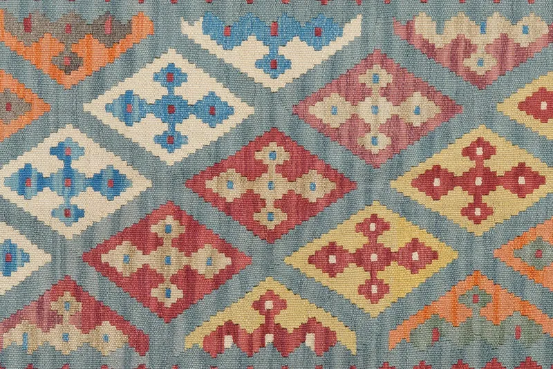 Kelim Gashgai · Handgewebt – Blau, 178x118 cm