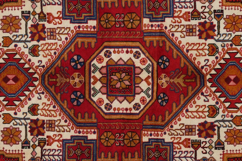 Nahavand · Handgeknüpft – Beige, 201x143 cm
