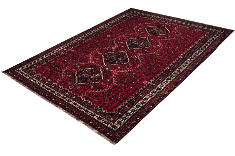 Shiraz · Handgeknüpft – Rot, 304x214 cm