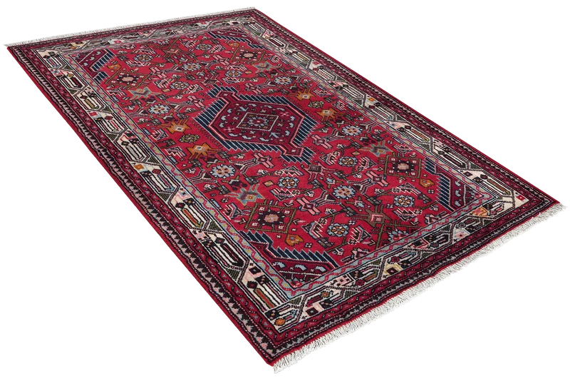 Assadabad · Handgeknüpft – Rot, 148x102 cm