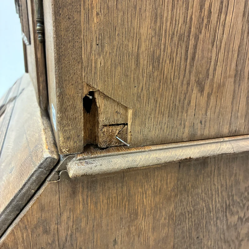 Schrägklappensekretär Antik 18. Jh. Eiche Sekretär Schreibschrank Holz Gebraucht