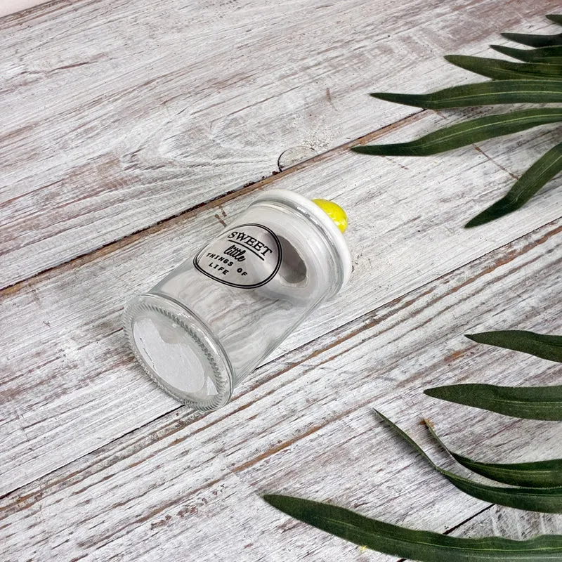 Vorratsglas Zitrone Keramikdeckel Sweet Glas Vorratsdose Deko