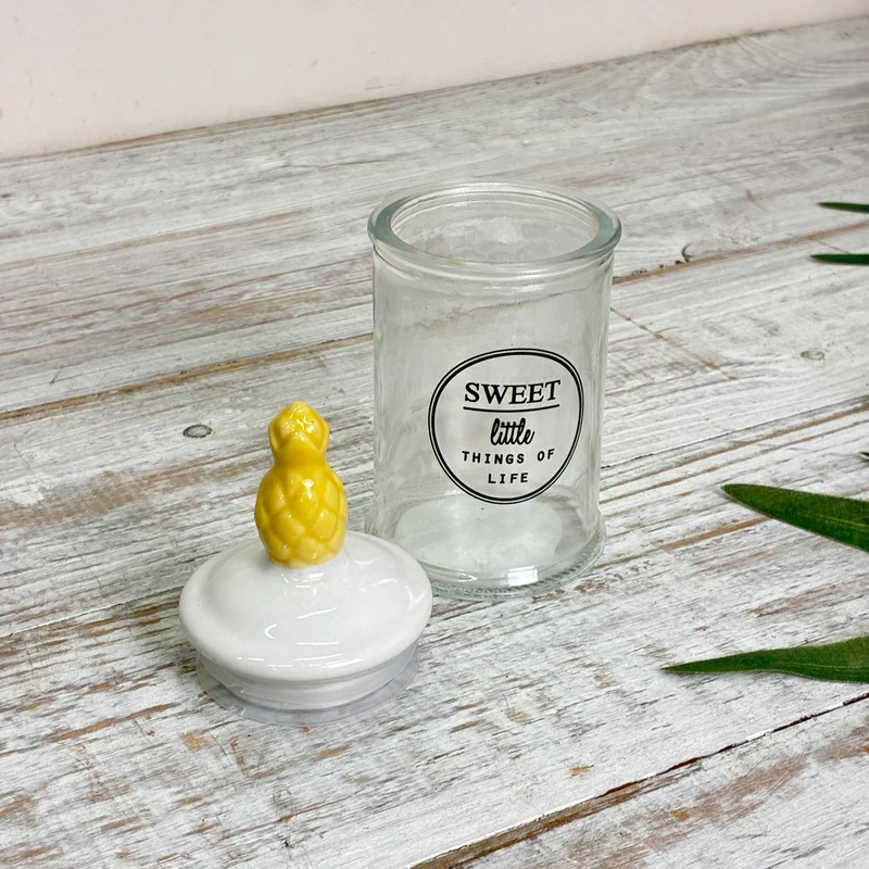 Vorratsglas Ananas Keramikdeckel Sweet Glas Vorratsdose Deko