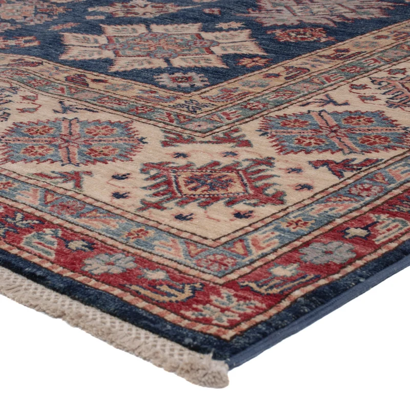 Kazak Teppich 202x296cm - Orientteppich - blau