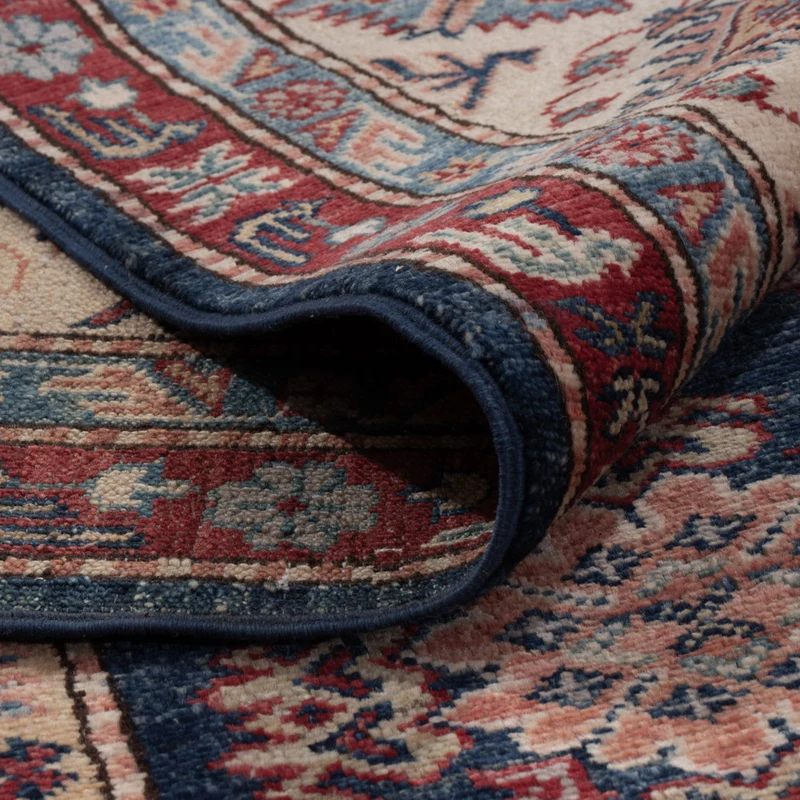 Kazak Teppich 202x296cm - Orientteppich - blau