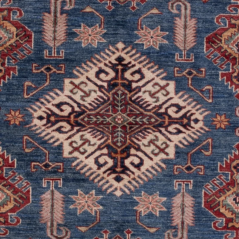Kazak Teppich 202x295cm - Orientteppich - blau