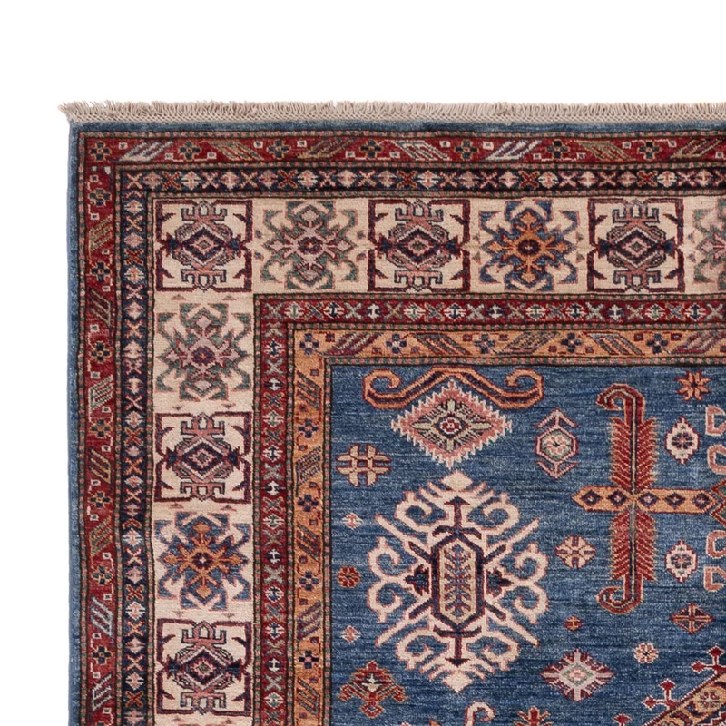 Kazak Teppich 202x295cm - Orientteppich - blau