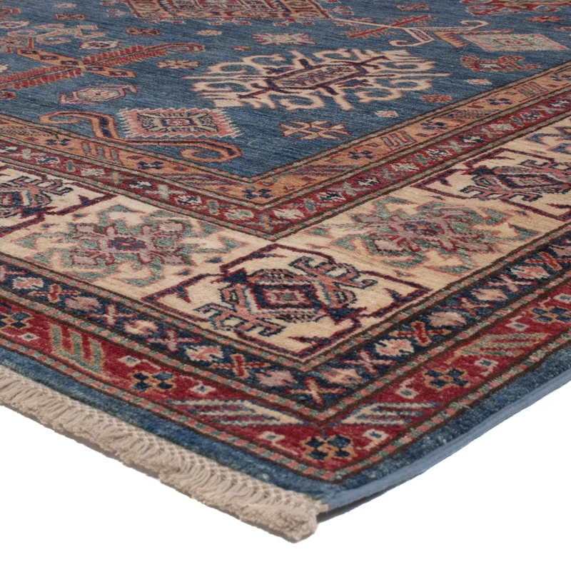 Kazak Teppich 202x295cm - Orientteppich - blau