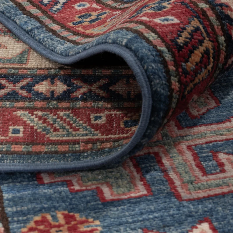 Kazak Teppich 202x295cm - Orientteppich - blau