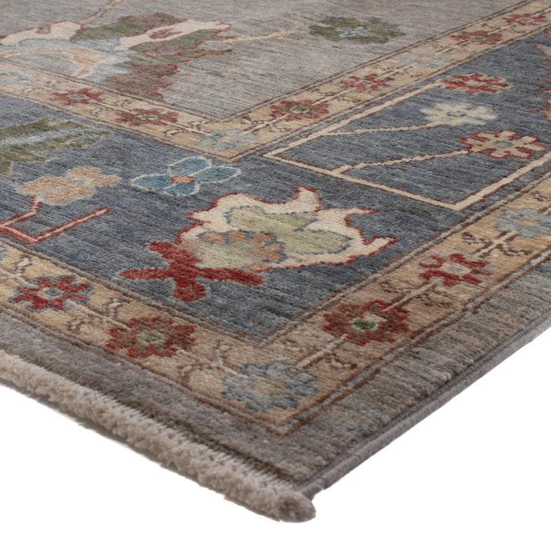 Usak Teppich 170x236cm - Orientteppich - grau