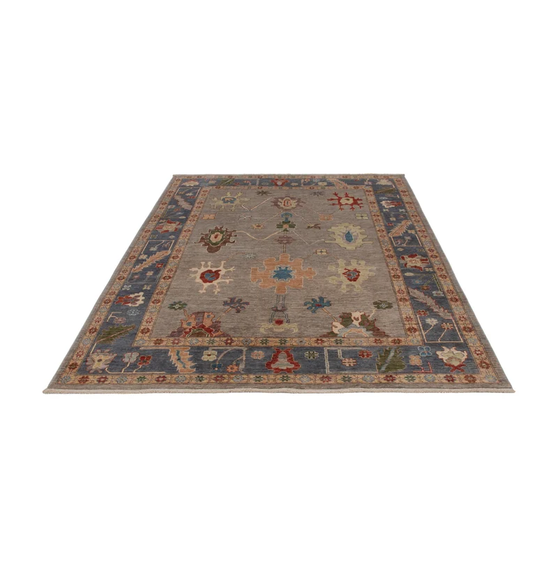 Usak Teppich 170x236cm - Orientteppich - grau