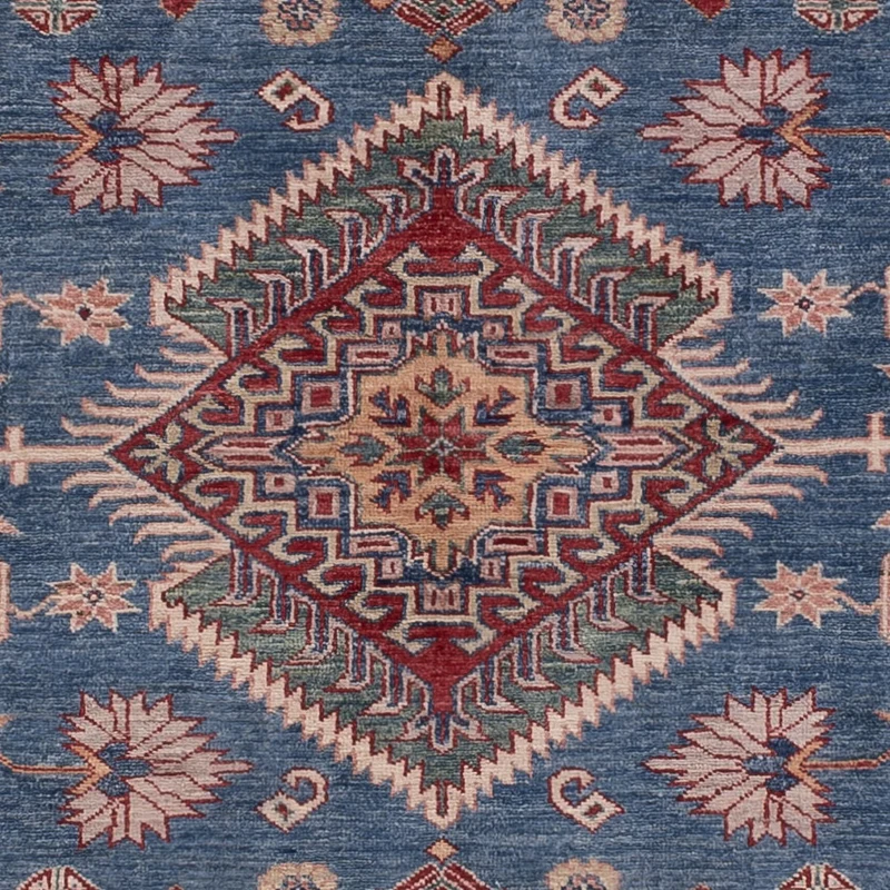 Kazak Teppich 203x284cm - Orientteppich - blau