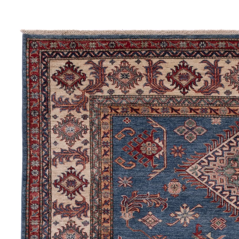 Kazak Teppich 203x284cm - Orientteppich - blau