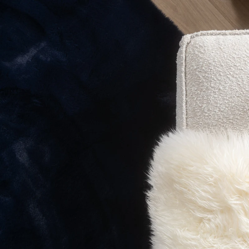 Hochflor Teppich - Comfy Supreme Dunkelblau