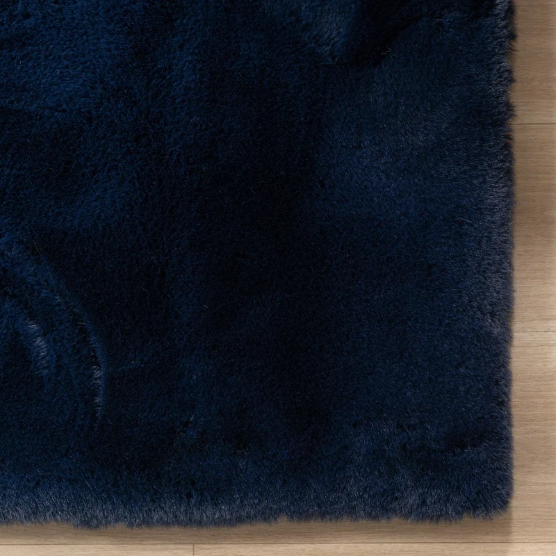 Hochflor Teppich - Comfy Supreme Dunkelblau