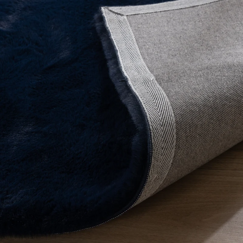 Hochflor Teppich - Comfy Supreme Dunkelblau
