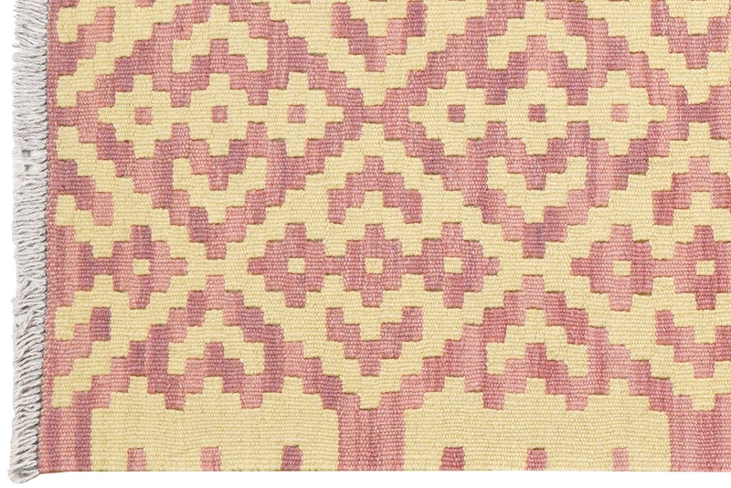 Kelim Gashgai · Handgewebt – Beige, 197x61 cm