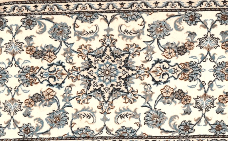 Nain 12La · Handgeknüpft – Beige, 305x77 cm