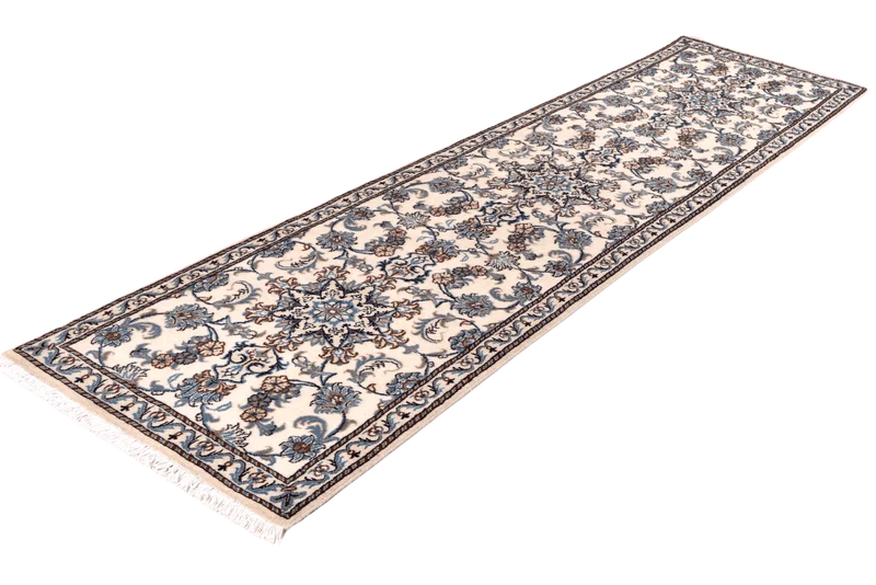 Nain 12La · Handgeknüpft – Beige, 305x77 cm