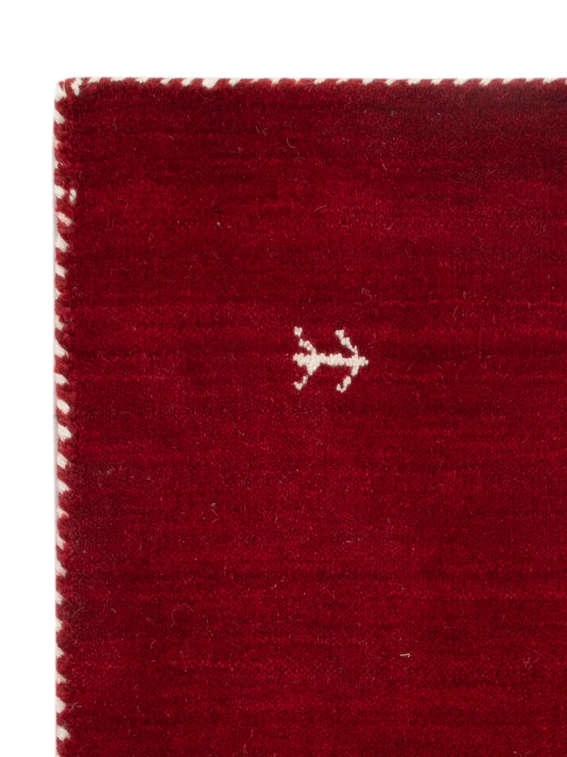 Loribaft Loom Teppich 60x90cm - Wollteppich - rot