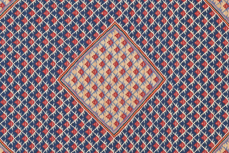 Kelim Senneh · Handgewebt – Blau, 195x152 cm