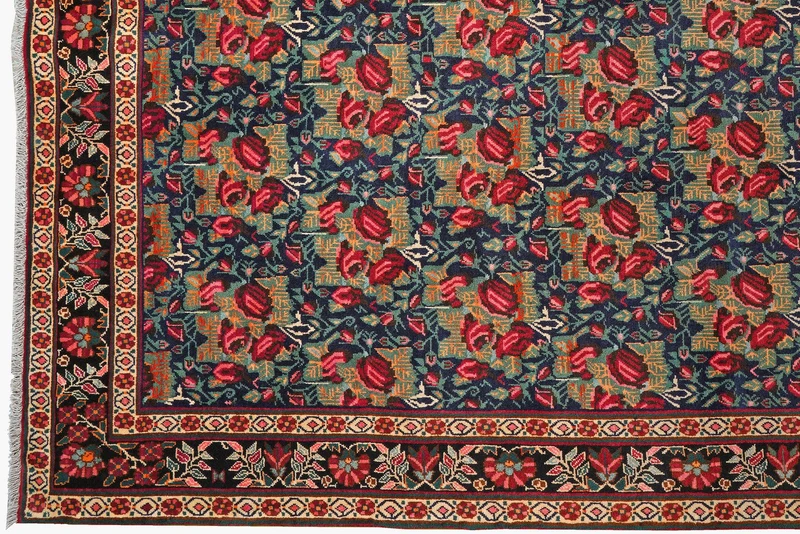 Afshar · Handgeknüpft – Blau, 295x210 cm
