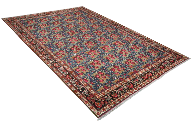 Afshar · Handgeknüpft – Blau, 295x210 cm