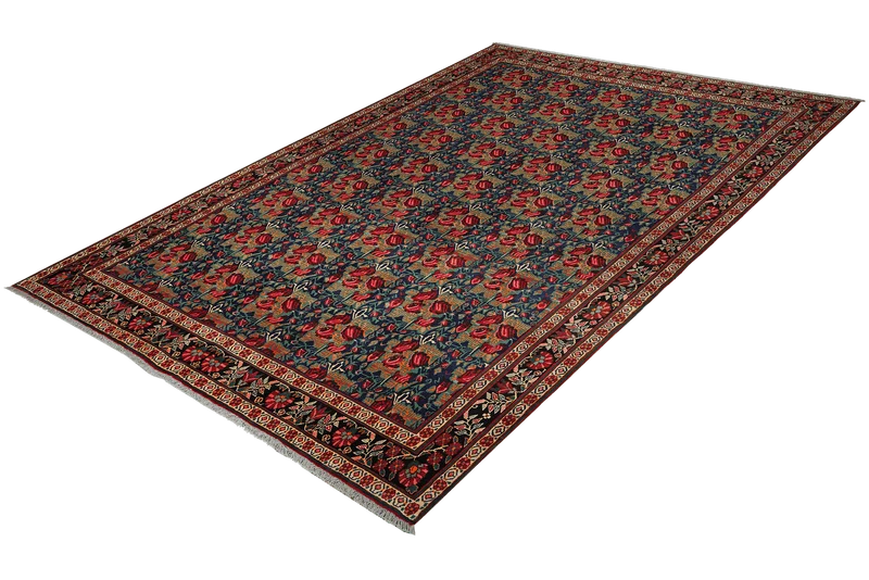 Afshar · Handgeknüpft – Blau, 295x210 cm