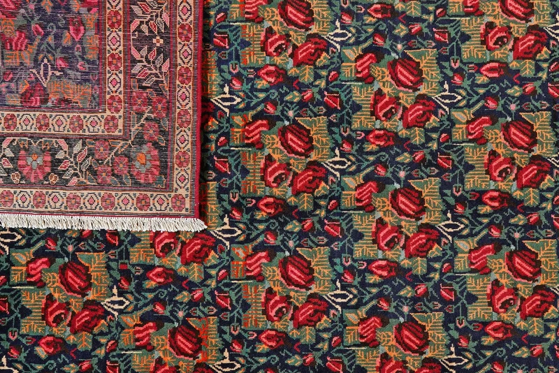 Afshar · Handgeknüpft – Blau, 295x210 cm