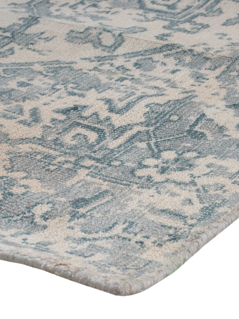 Viskose Teppich 80x240cm - türkis