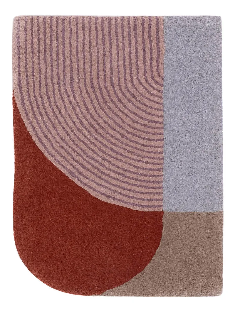 Wollteppich 60x90cm - mehrfarbig