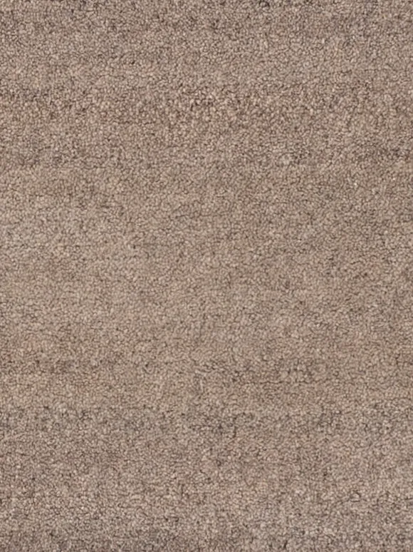 Nepal Teppich 60x90cm - Wollteppich - dunkelbeige