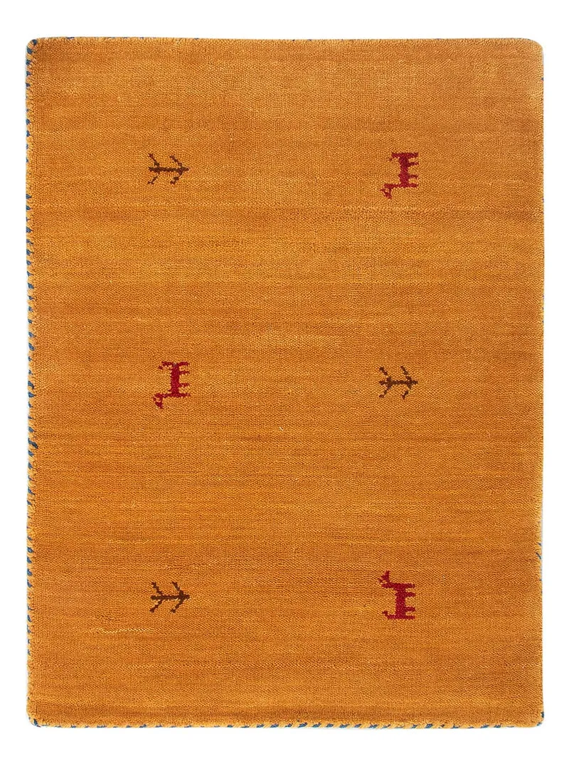 Loribaft Loom Teppich 60x90cm - Wollteppich - orange