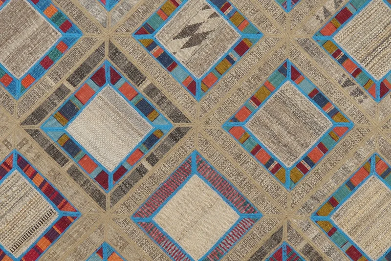 Kelim Tekkeh · Handgewebt – Bunt, 240x167 cm