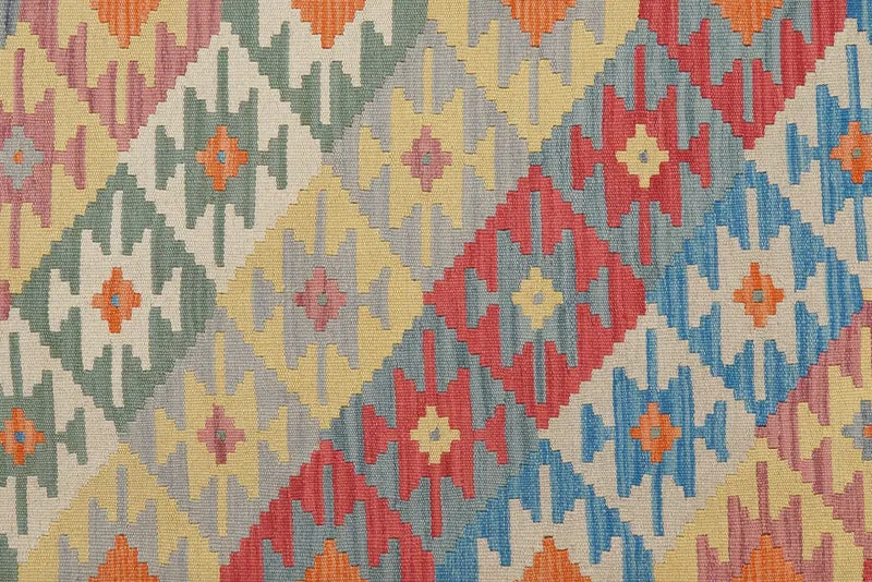 Kelim Gashgai · Handgewebt – Orange, 246x170 cm
