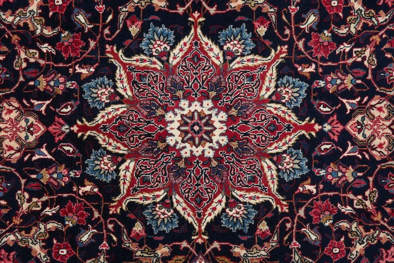 Sarough · Handgeknüpft – Blau, 217x137 cm