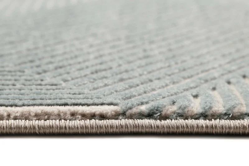 Esprit Teppich Grün Grau Kurzflor "Velvet Groove"