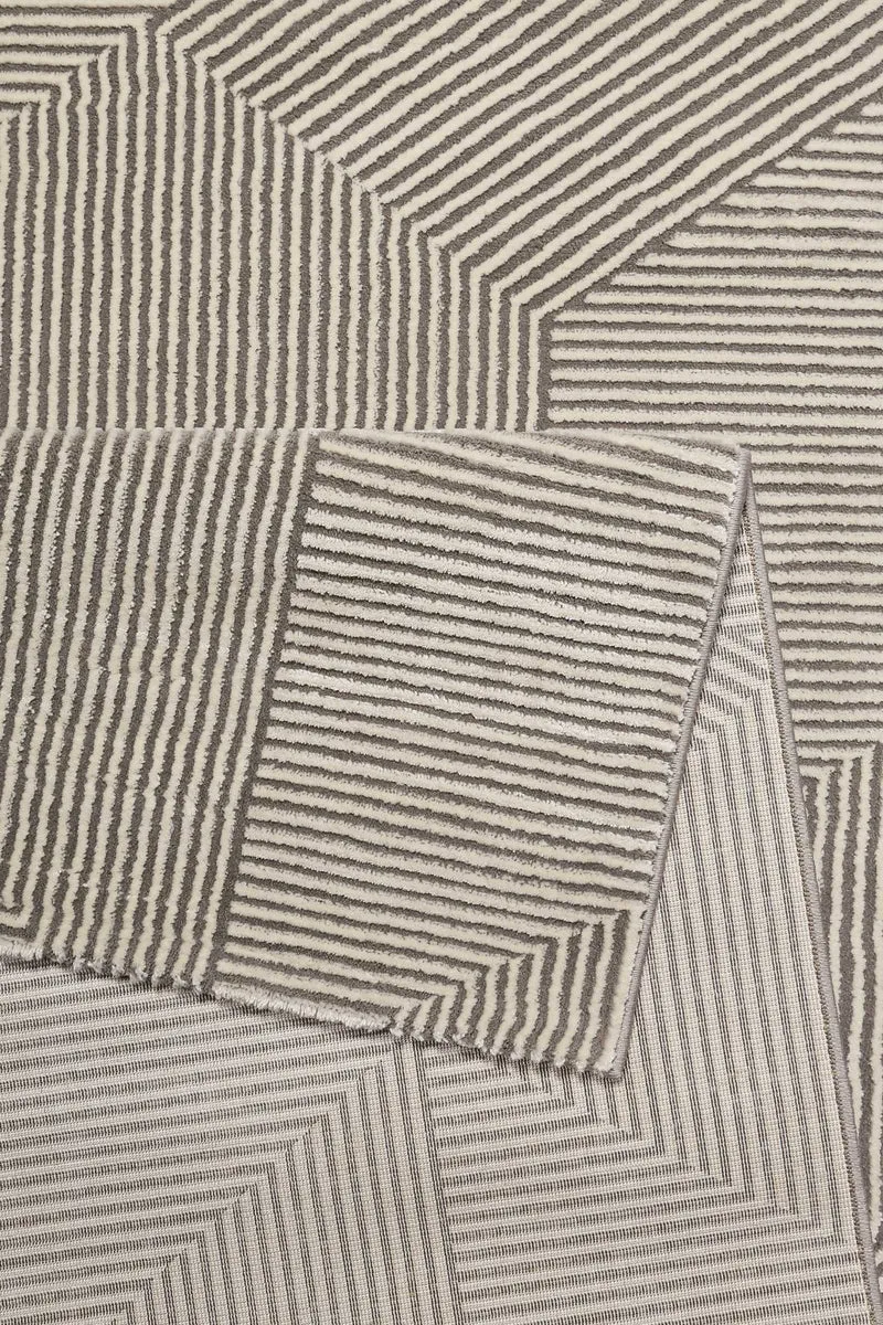 Esprit Teppich Beige Braun Kurzflor "Velvet Groove"
