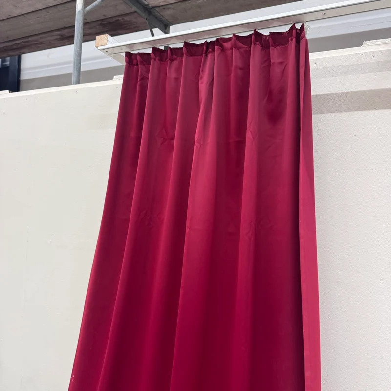 Gardine Dunkelrot 140x275 Verdunkler Vorhang Gebraucht