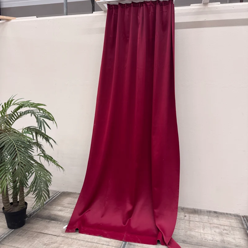 Gardine Dunkelrot 140x275 Verdunkler Vorhang Gebraucht