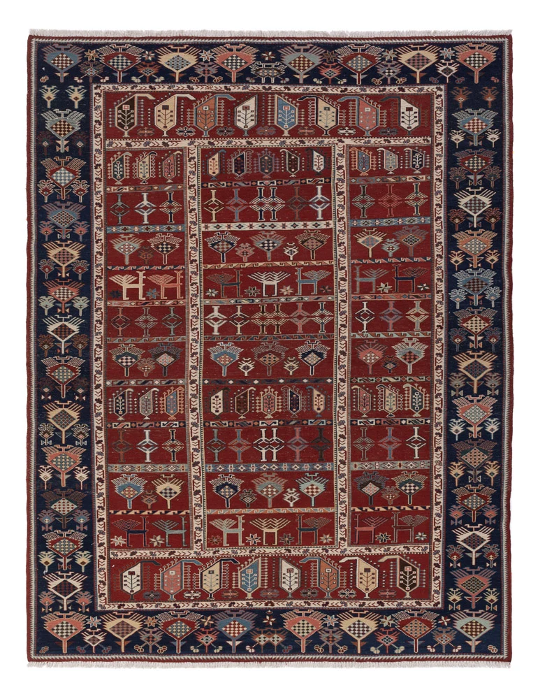 Kelim Afghan Teppich 188x242cm - rost