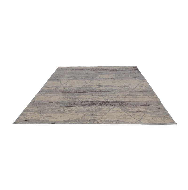 Berber Teppich 208x295cm - Wollteppich - dunkelgrau